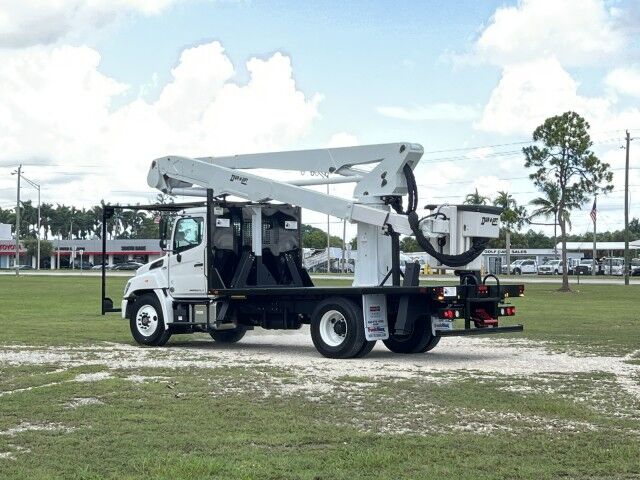 2025 Hino L7 20' BABCO Steel Flatbed Truck with Dur-A-Lift DLT2-60DP, 67' Wor