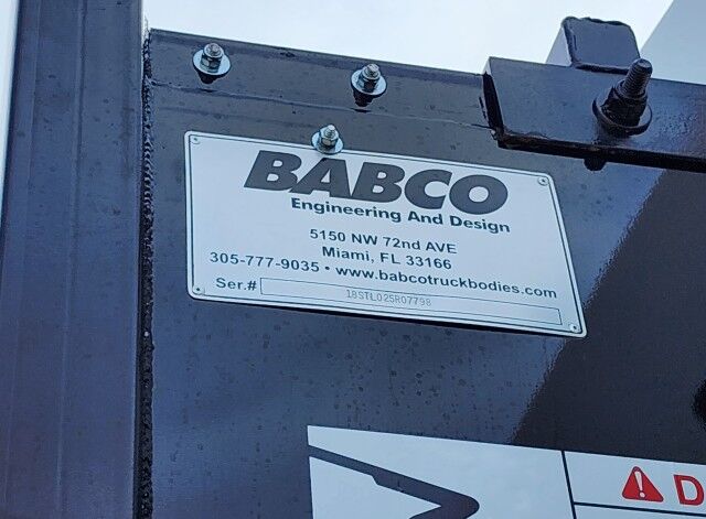 2025 Hino L7 20&apos; BABCO Steel Flatbed Truck with Dur-A-Lift DLT2-60DP, 67&apos; Working Height Aerial Lift Homestead FL