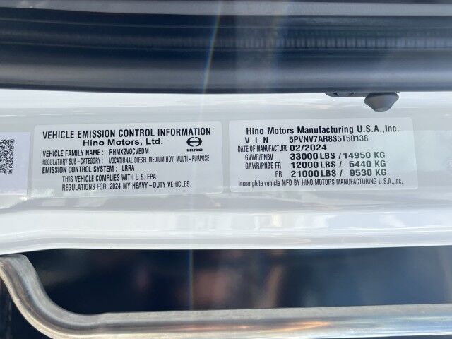 2025 Hino L7 24' Steel BABCO Flatbed Truck Miami FL