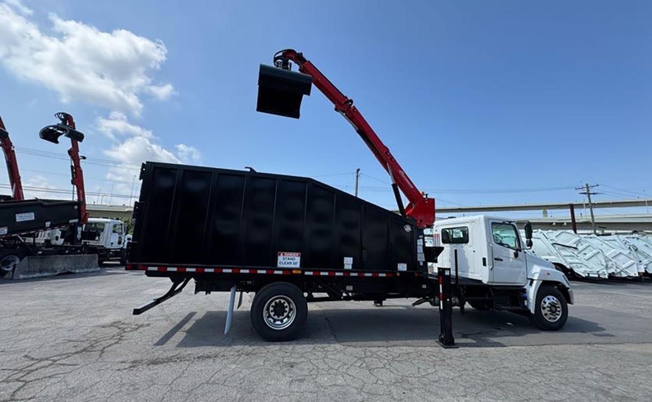 2025 Hino L7 28 Yard Pac Mac Grapple Truck Tampa FL
