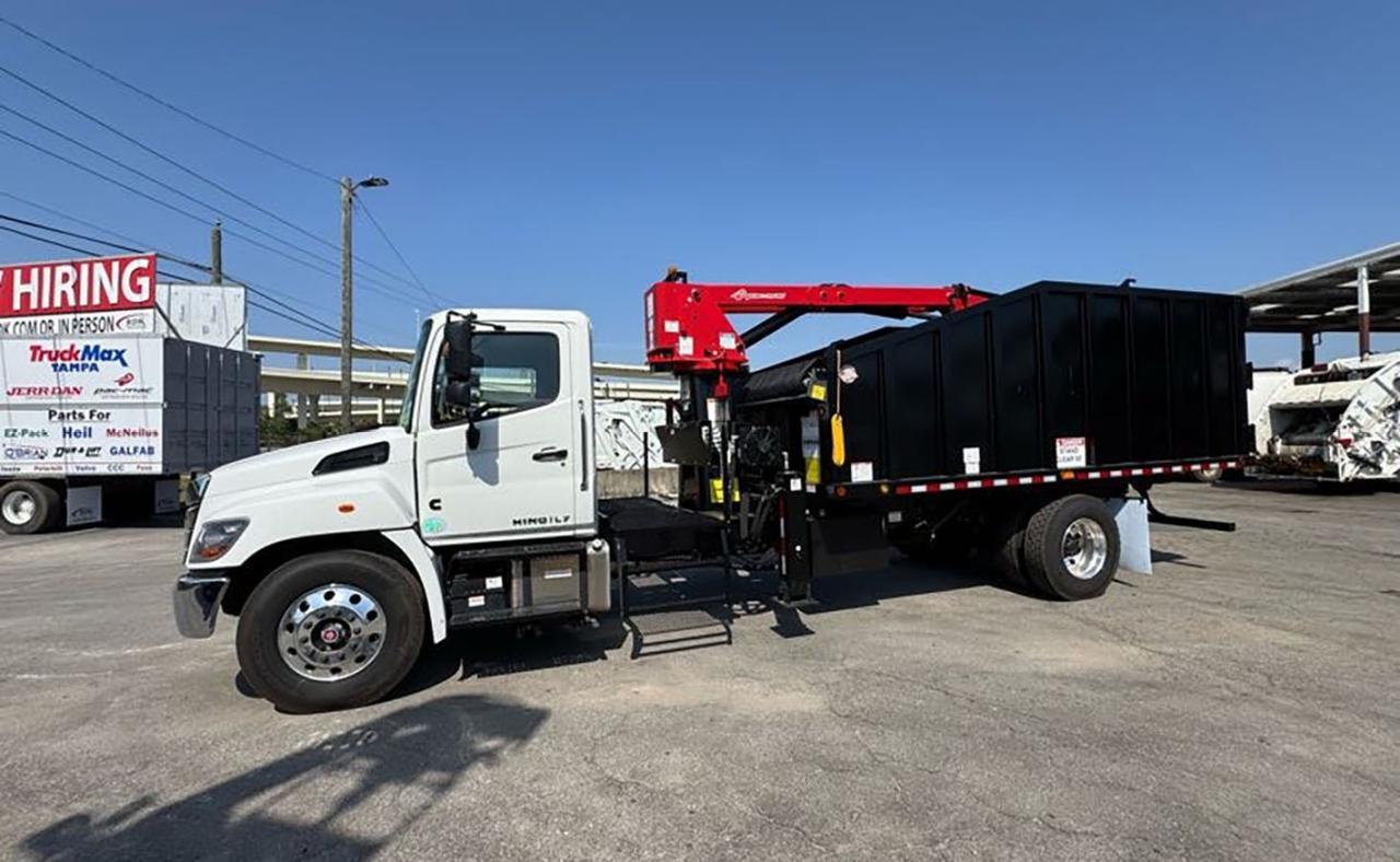 2025 Hino L7 28 Yard Pac Mac Grapple Truck Tampa FL