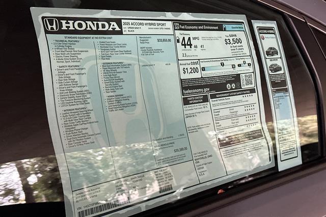 2025 Honda Accord Hybrid Sport Oakland CA
