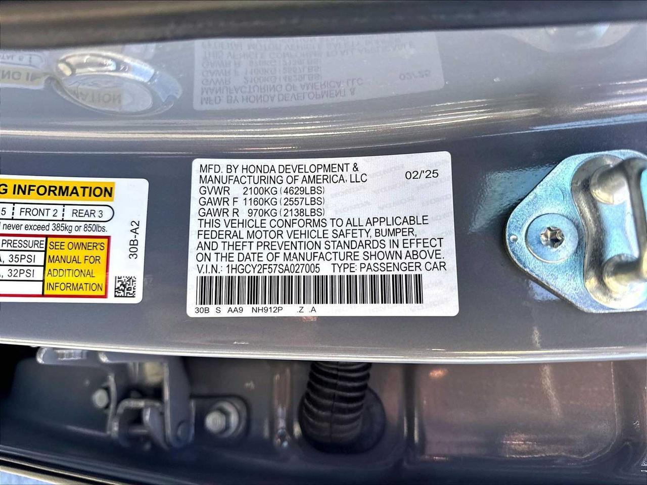 2025 Honda Accord Hybrid Sport Roseville CA