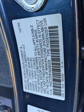 2025 Honda Accord Hybrid Touring Roseville CA