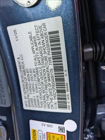 2025 Honda Accord Hybrid Touring Roseville CA