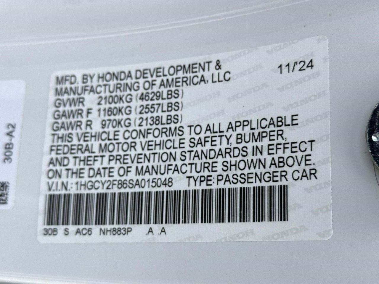 2025 Honda Accord Hybrid Touring San Antonio TX