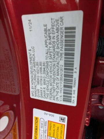 2025 Honda Accord Sedan LX Roseville CA