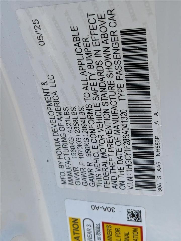 2025 Honda Accord Sedan LX Roseville CA