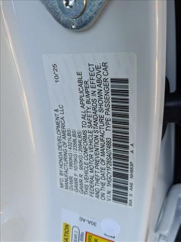 2025 Honda Accord Sedan LX Roseville CA