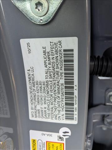 2025 Honda Accord Sedan SE Roseville CA