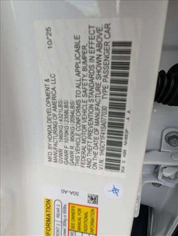 2025 Honda Accord Sedan SE Roseville CA