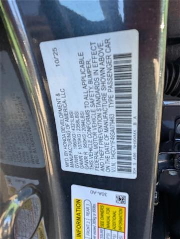 2025 Honda Accord Sedan SE Roseville CA