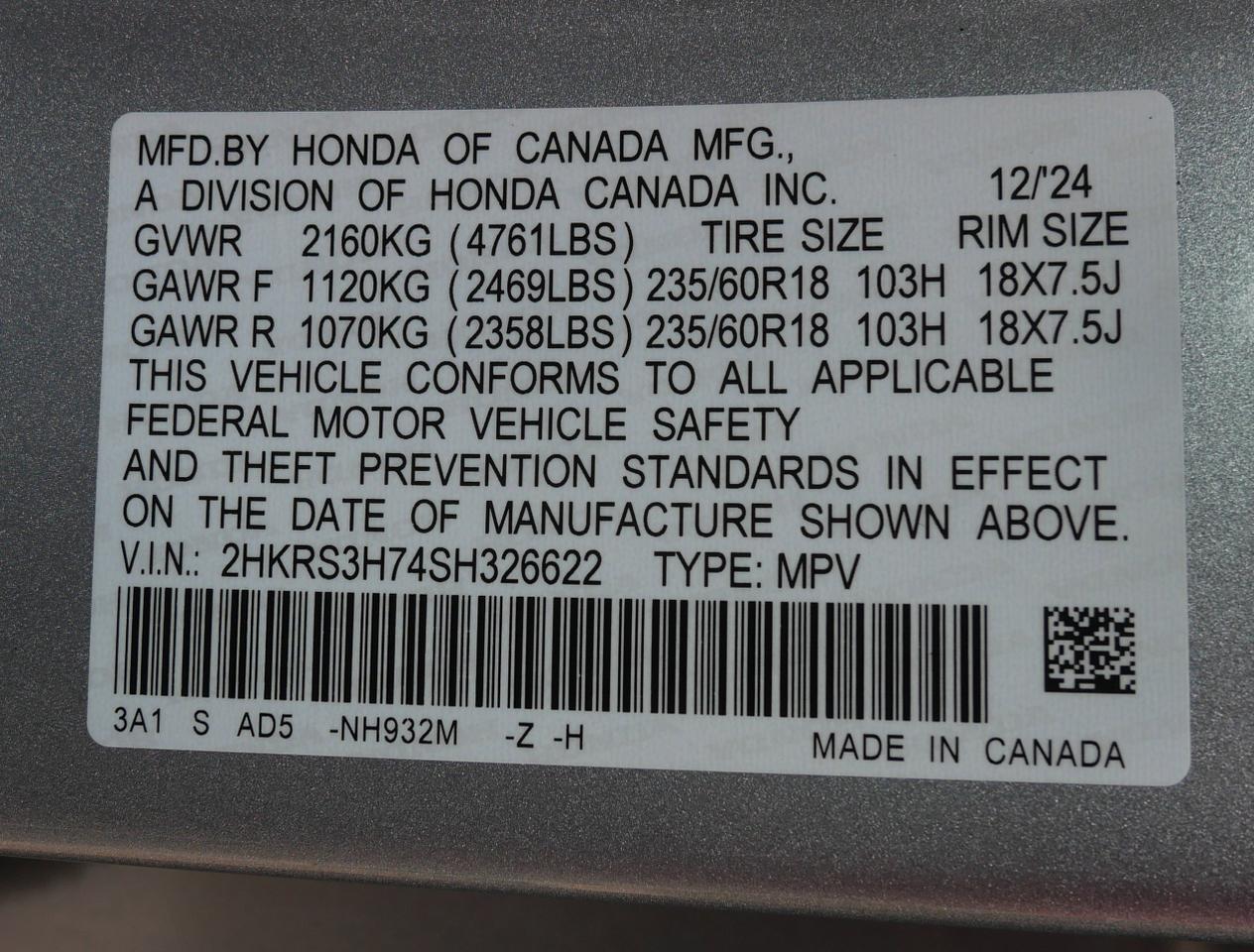 2025 Honda CR-V EX-L San Juan TX