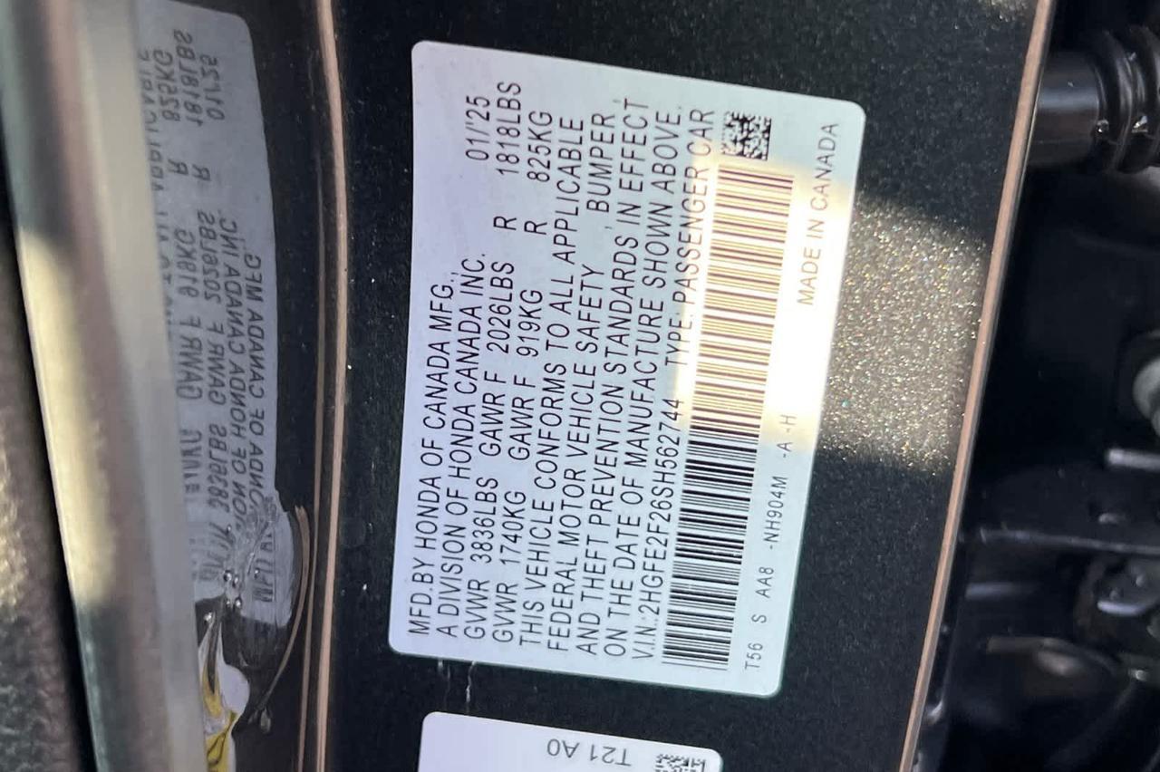 2025 Honda Civic LX Roseville CA