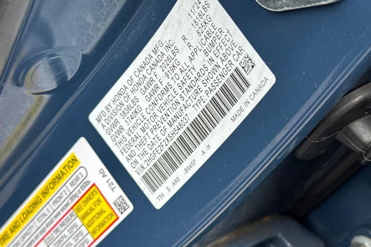 2025 Honda Civic LX Roseville CA