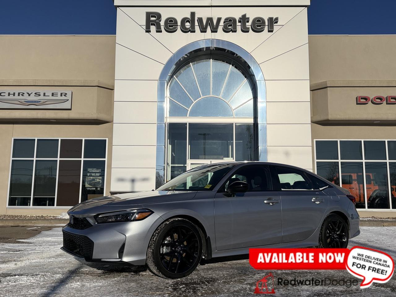 2025 Honda Civic Sedan Hybrid Sport | Prem Cloth | Heated Seats | Low Km | Sun Roof | Active Drive Modes