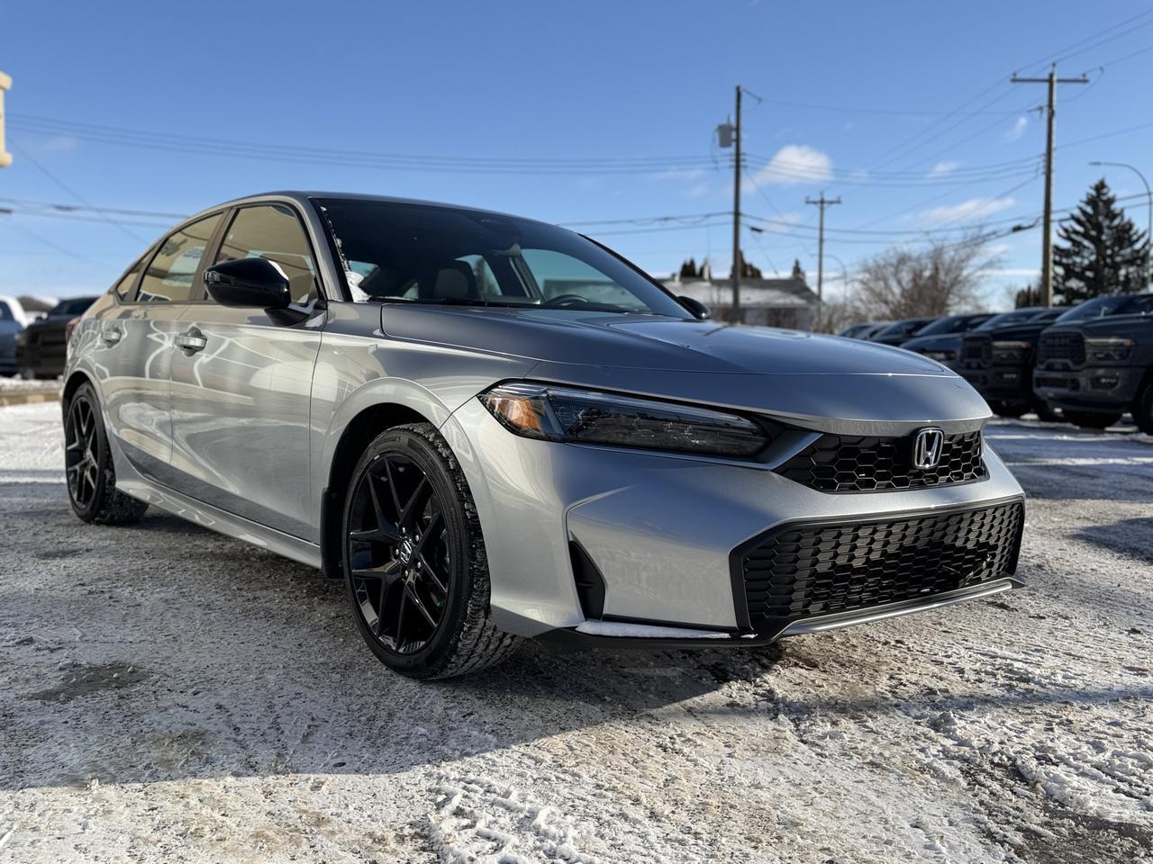 2025 Honda Civic Sedan Hybrid Sport | Prem Cloth | Heated Seats | Low Km | Sun Roof | Active Drive Modes Redwater AB