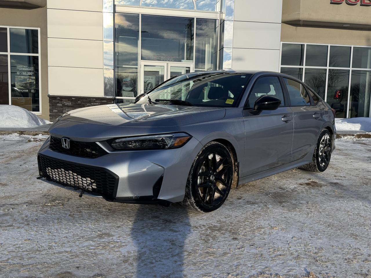 2025 Honda Civic Sedan Hybrid Sport | Prem Cloth | Heated Seats | Low Km | Sun Roof | Active Drive Modes Redwater AB