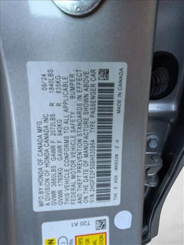 2025 Honda Civic Sedan Sport Roseville CA