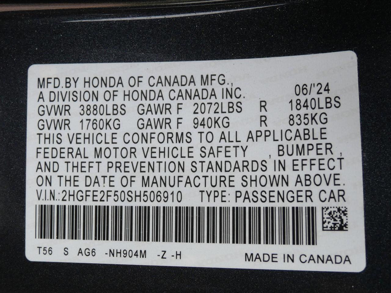 2025 Honda Civic Sedan Sport San Juan TX