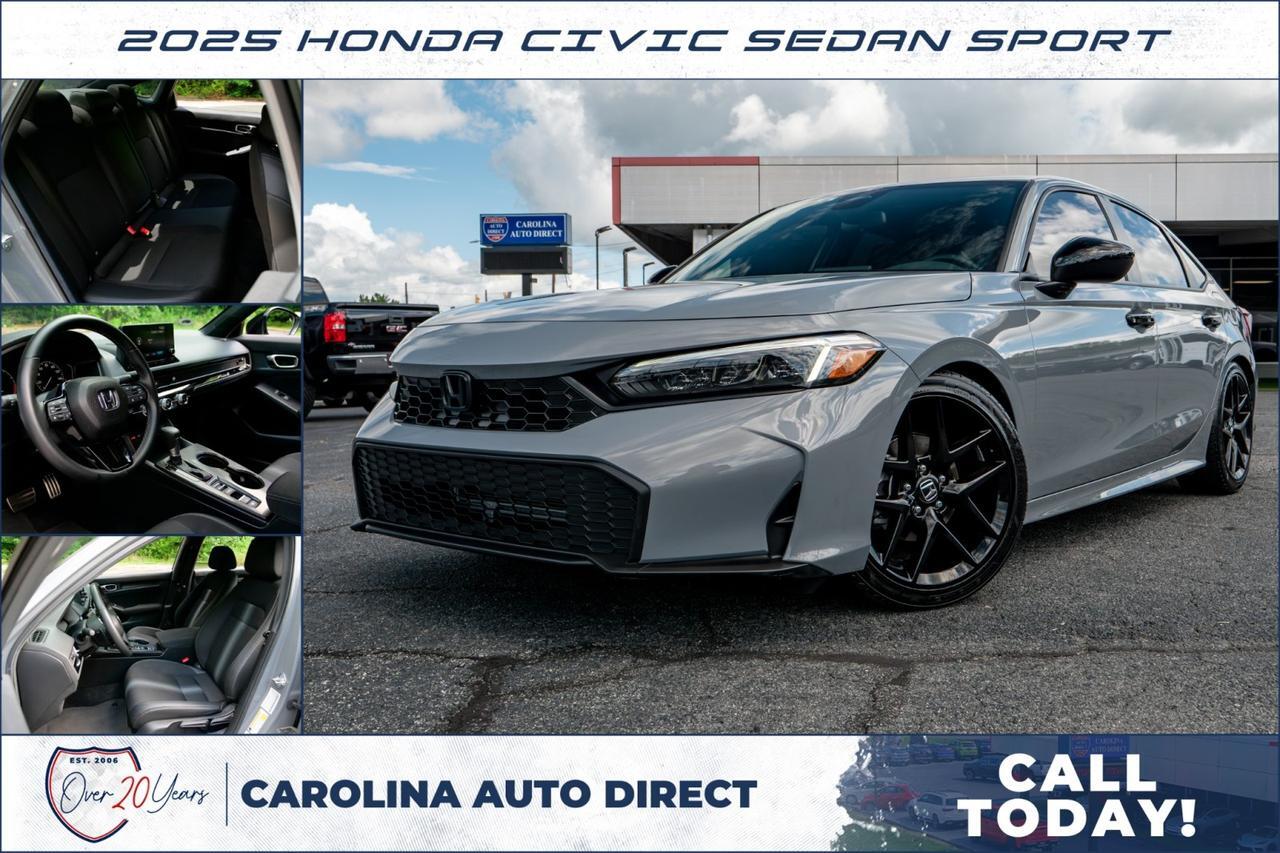 2025 Honda Civic Sedan Sport / Sensing Suite / CarPlay!