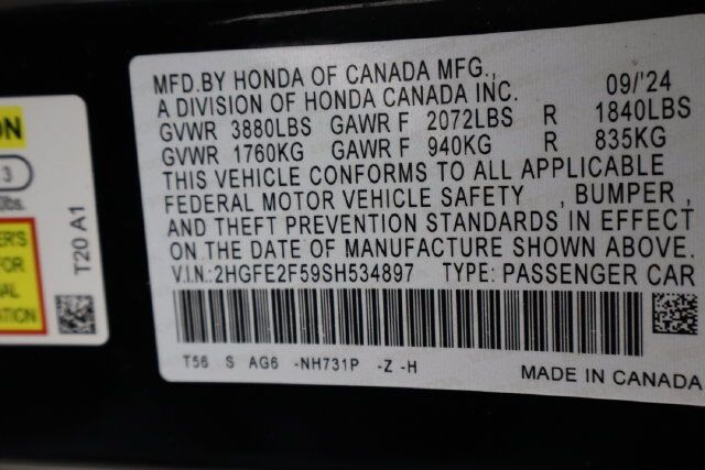 2025 Honda Civic Sport Raleigh NC
