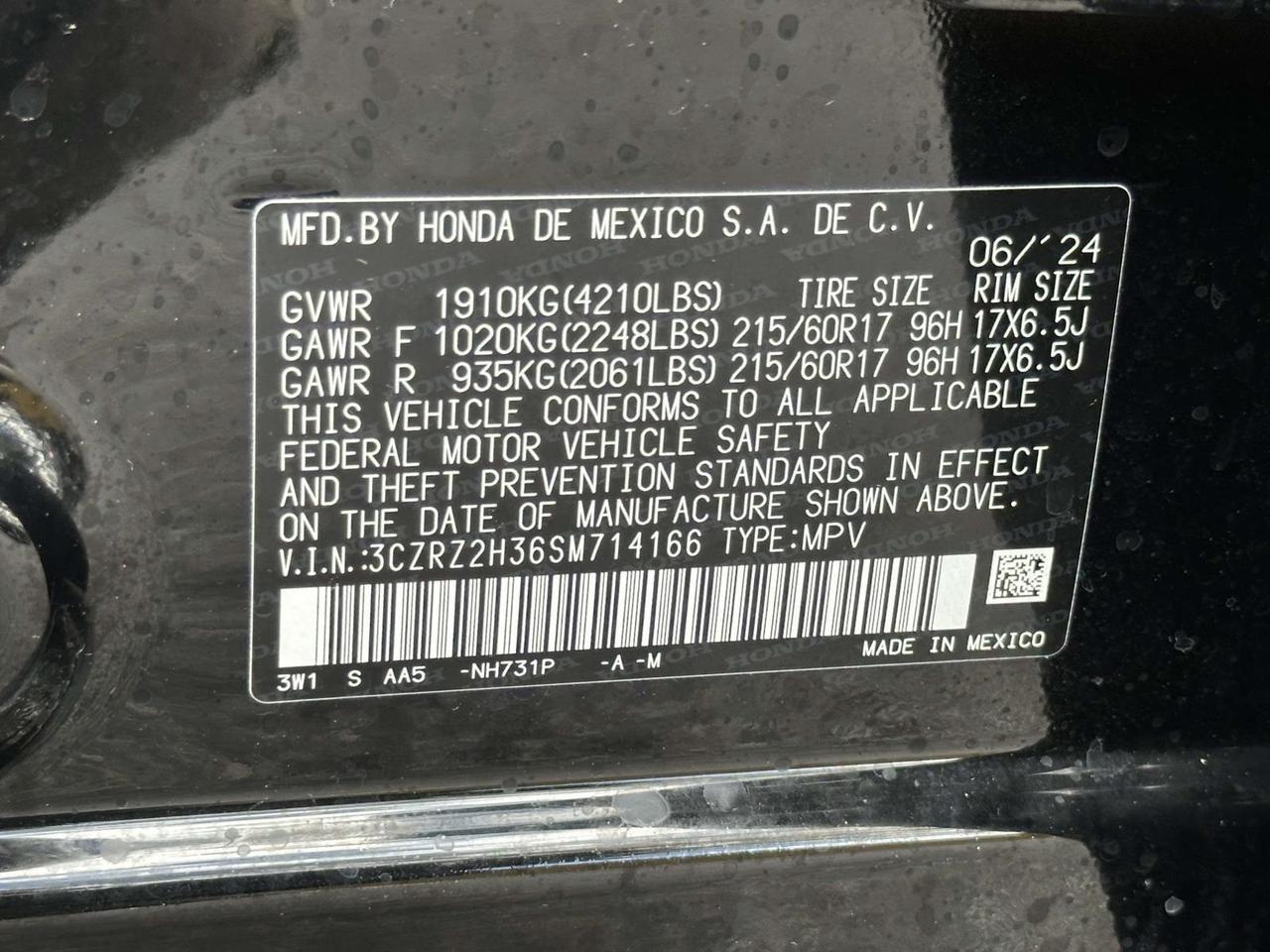 2025 Honda HR-V LX Alexandria VA