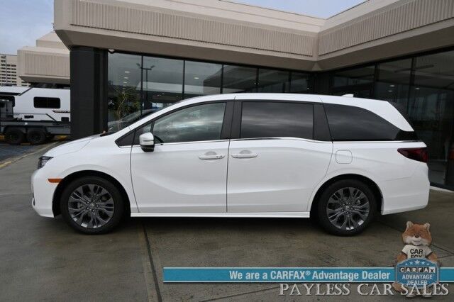 2025 Honda Odyssey Touring / Auto Start / Power & Heated Leather Seats / NAV / Sunroof / Adaptive Cruise Control / Lane Departure & Blind Spot Alert / Apple CarPlay & Android Auto / Back Up Camera / 3rd Row / Seats 8 / 1-Owner Anchorage AK