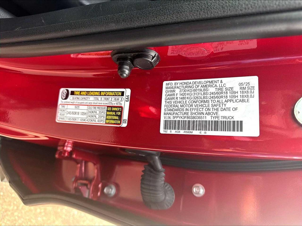 2025 Honda Ridgeline Black Edition Roseville CA