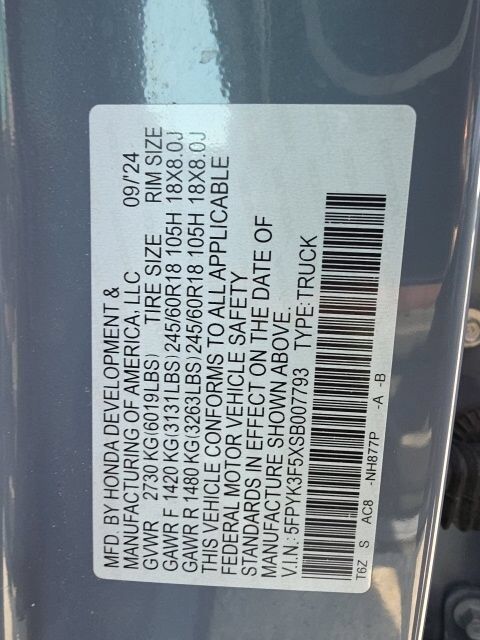 2025 Honda Ridgeline RTL Carbondale IL