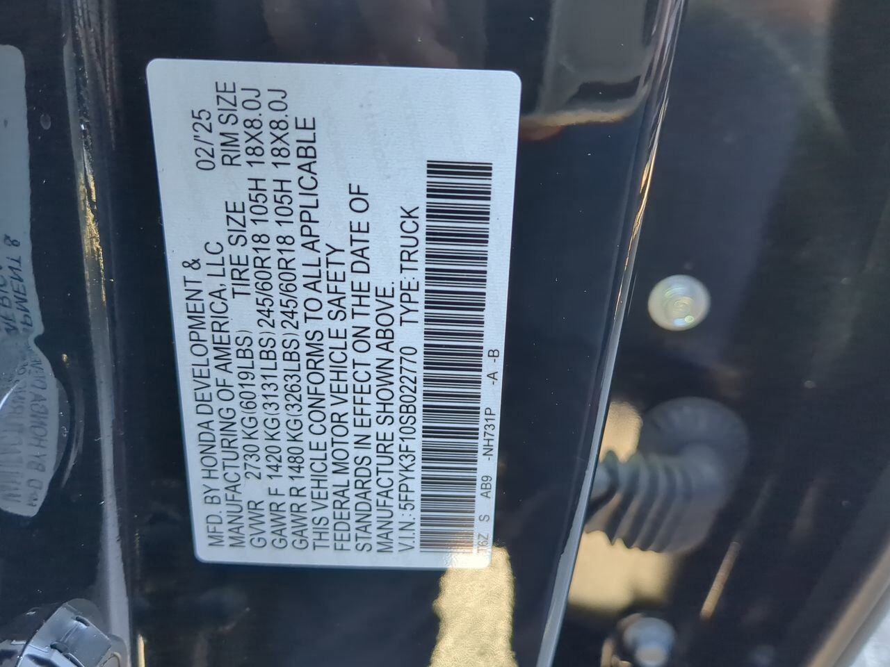 2025 Honda Ridgeline Sport Appleton WI