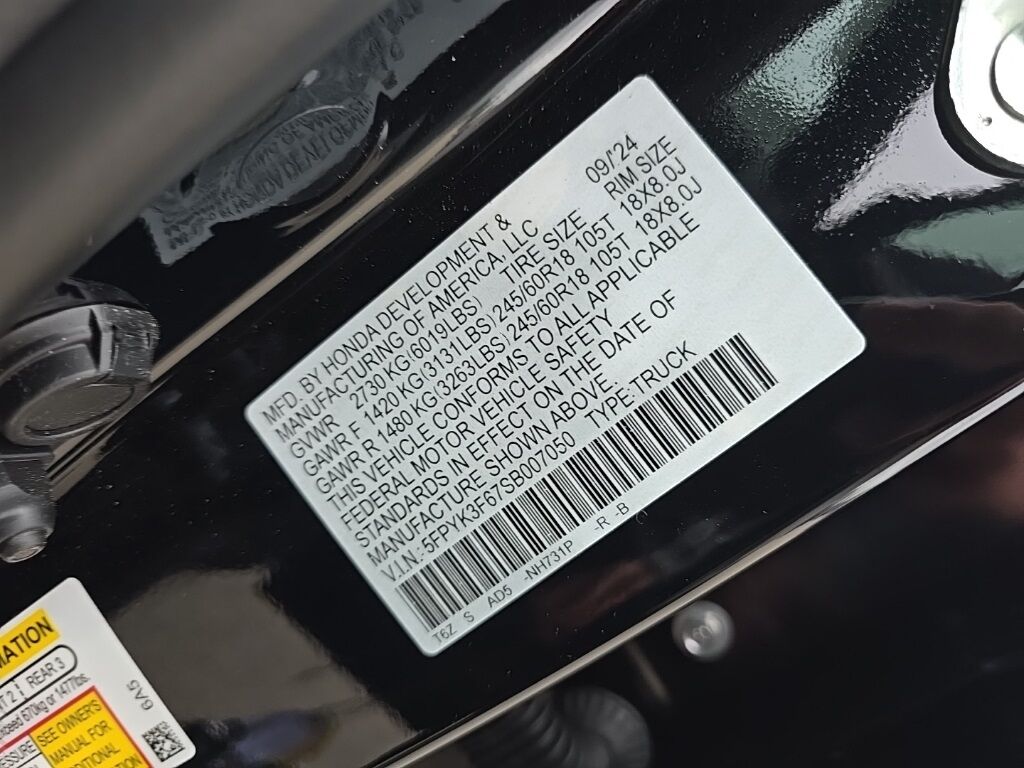 2025 Honda Ridgeline TrailSport AWD Minocqua WI