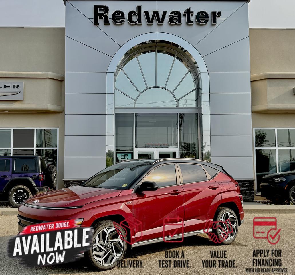 2025 Hyundai Kona N Line Ultimate AWD SUV | Low KMs | Power Sunroof | Leather Suede Sport Seats | Bose Premium Audio