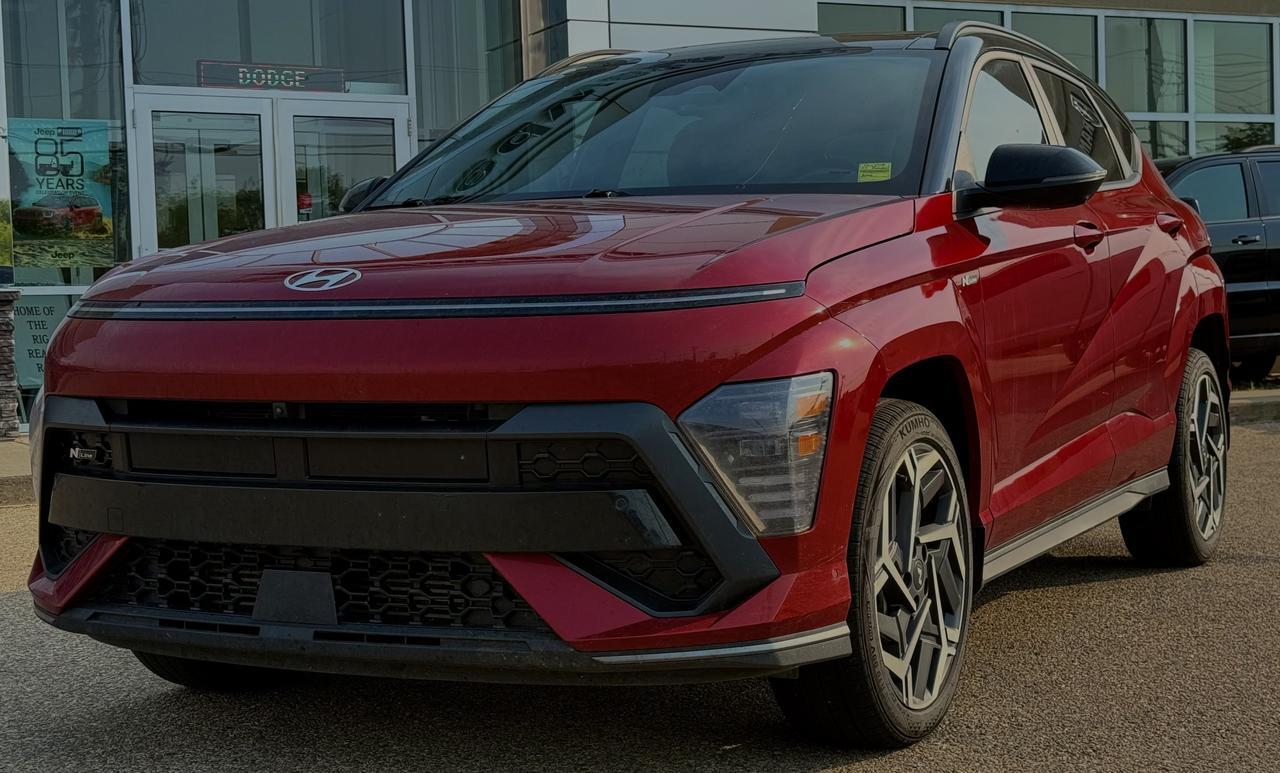 2025 Hyundai Kona N Line Ultimate AWD SUV | Low KMs | Power Sunroof | Leather Suede Sport Seats | Bose Premium Audio Redwater AB