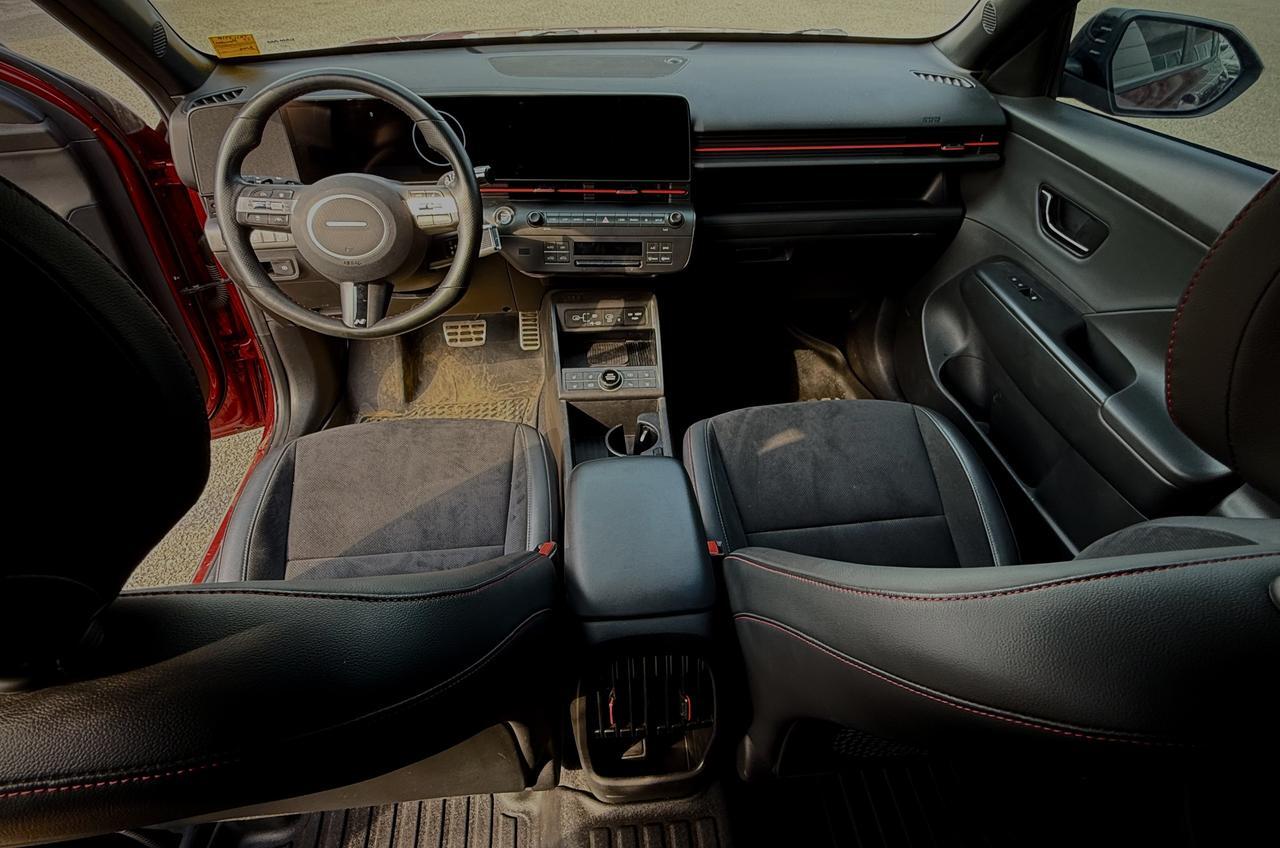 2025 Hyundai Kona N Line Ultimate AWD SUV | Low KMs | Power Sunroof | Leather Suede Sport Seats | Bose Premium Audio Redwater AB