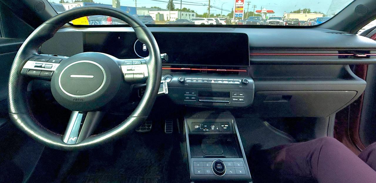 2025 Hyundai Kona N Line Ultimate AWD SUV | Low KMs | Power Sunroof | Leather Suede Sport Seats | Bose Premium Audio Redwater AB
