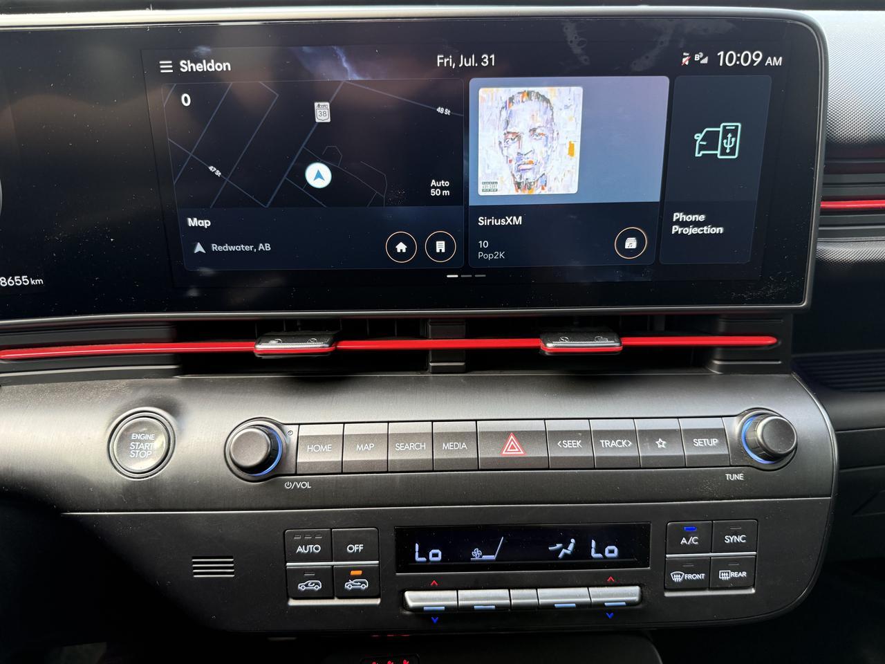 2025 Hyundai Kona N Line Ultimate AWD SUV | Low KMs | Power Sunroof | Leather Suede Sport Seats | Bose Premium Audio Redwater AB