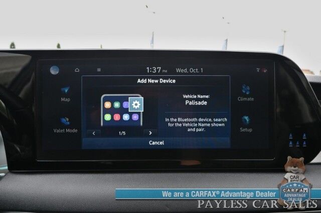 2025 Hyundai Palisade SEL / AWD / Auto Start / Power & Heated Leather Seats / Navigation / Adaptive Cruise / Lane Depart & Blind Spot / Back Up Camera / Rear Parking Sensors / 3rd Row / Seats 7 / Apple CarPlay & Android Auto / 1-Owner Anchorage AK