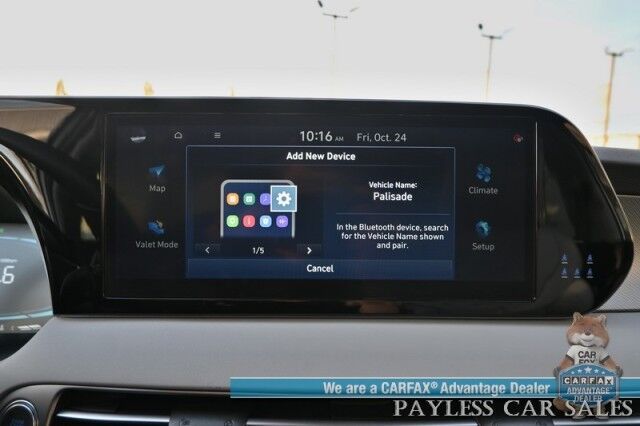 2025 Hyundai Palisade SEL / AWD / Auto Start / Power & Heated Leather Seats / Navigation / Adaptive Cruise / Lane Departure & Blind Spot / Apple CarPlay & Android Auto / Back Up Camera / Rear Parking Sensors / 3rd Row / Seats 7 / 1-Owner Anchorage AK 2025 Hyundai Palisade SEL / AWD / Auto Start / Power & Heated Leather Seats / Navigation / Adaptive Cruise / Lane Departure & Blind Spot / Apple CarPlay & Android Auto / Back Up Camera / Rear Parking Sensors / 3rd Row / Seats 7 / 1-Owner Anchorage AK
