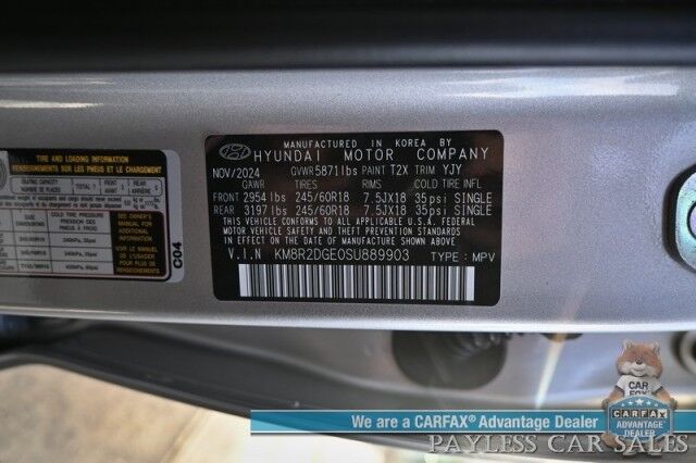 2025 Hyundai Palisade SEL / AWD / Auto Start / Power & Heated Leather Seats / Navigation / Adaptive Cruise / Lane Departure & Blind Spot / Apple CarPlay & Android Auto / Back Up Camera / Rear Parking Sensors / 3rd Row / Seats 7 / 1-Owner Anchorage AK 2025 Hyundai Palisade SEL / AWD / Auto Start / Power & Heated Leather Seats / Navigation / Adaptive Cruise / Lane Departure & Blind Spot / Apple CarPlay & Android Auto / Back Up Camera / Rear Parking Sensors / 3rd Row / Seats 7 / 1-Owner Anchorage AK