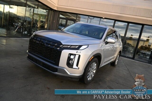 2025 Hyundai Palisade SEL / AWD / Auto Start / Power & Heated Leather Seats / Navigation / Adaptive Cruise / Lane Departure & Blind Spot / Apple CarPlay & Android Auto / Back Up Camera / Rear Parking Sensors / 3rd Row / Seats 7 / 1-Owner Anchorage AK 2025 Hyundai Palisade SEL / AWD / Auto Start / Power & Heated Leather Seats / Navigation / Adaptive Cruise / Lane Departure & Blind Spot / Apple CarPlay & Android Auto / Back Up Camera / Rear Parking Sensors / 3rd Row / Seats 7 / 1-Owner Anchorage AK
