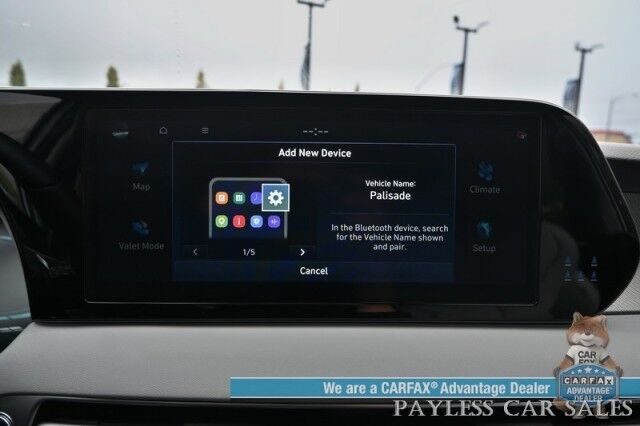 2025 Hyundai Palisade SEL / AWD / Auto Start / Power & Heated Leather Seats / Navigation / Adaptive Cruise / Lane Departure & Blind Spot / Rear Captain Chairs / 3rd Row / Seats 7 / Apple CarPlay & Android Auto / Back Up Camera / 1-Owner Anchorage AK
