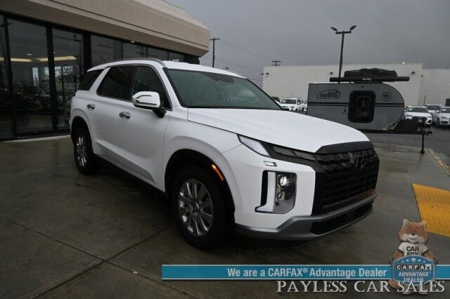 2025 Hyundai Palisade SEL / AWD / Auto Start / Power & Heated Leather Seats / Navigation / Adaptive Cruise / Lane Departure & Blind Spot / Rear Captain Chairs / 3rd Row / Seats 7 / Apple CarPlay & Android Auto / Back Up Camera / 1-Owner Anchorage AK