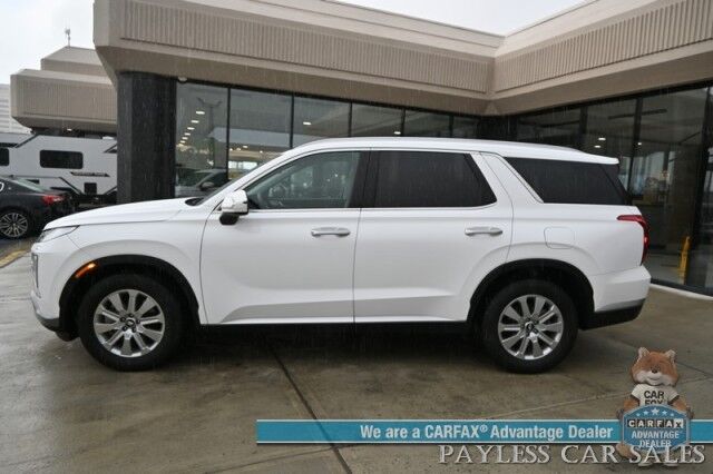 2025 Hyundai Palisade SEL / AWD / Auto Start / Power & Heated Leather Seats / Navigation / Adaptive Cruise / Lane Departure & Blind Spot / Rear Captain Chairs / 3rd Row / Seats 7 / Apple CarPlay & Android Auto / Back Up Camera / 1-Owner Anchorage AK