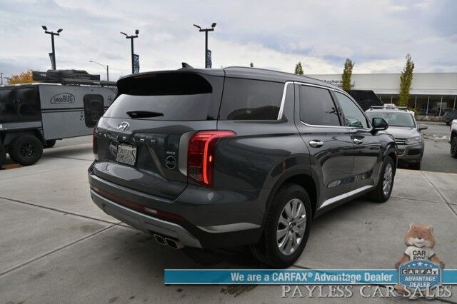 2025 Hyundai Palisade SEL / AWD / AutoStart / Power & Heated Leather Seats / Navigation / Lane Departure & Blind Spot Alert / Apple CarPlay & Android Auto / Keyless Entry & Start / 3rd Row / Rear Captains Chairs / Seats 7 / 1-Owner Anchorage AK 2025 Hyundai Palisade SEL / AWD / AutoStart / Power & Heated Leather Seats / Navigation / Lane Departure & Blind Spot Alert / Apple CarPlay & Android Auto / Keyless Entry & Start / 3rd Row / Rear Captains Chairs / Seats 7 / 1-Owner Anchorage AK