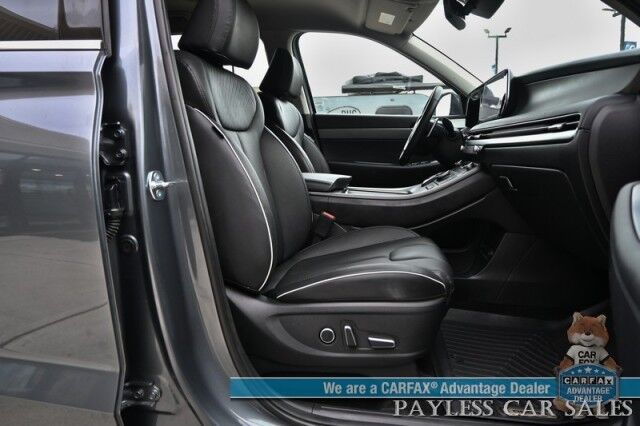 2025 Hyundai Palisade SEL / AWD / AutoStart / Power & Heated Leather Seats / Navigation / Lane Departure & Blind Spot Alert / Apple CarPlay & Android Auto / Keyless Entry & Start / 3rd Row / Rear Captains Chairs / Seats 7 / 1-Owner Anchorage AK 2025 Hyundai Palisade SEL / AWD / AutoStart / Power & Heated Leather Seats / Navigation / Lane Departure & Blind Spot Alert / Apple CarPlay & Android Auto / Keyless Entry & Start / 3rd Row / Rear Captains Chairs / Seats 7 / 1-Owner Anchorage AK