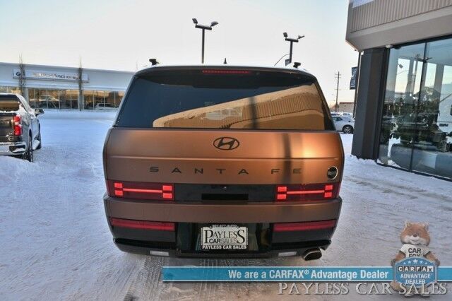 2025 Hyundai Santa Fe Calligraphy / AWD / Auto Start / Heated & Cooled Leather Seats / Heated Steering / Dual Sunroof / NAV / Bose / Adaptive Cruise / Lane Depart & Blind Spot / 3rd Row / Seats 6 / Rear Captain Chairs / Block Heater / 1-Owner Anchorage AK