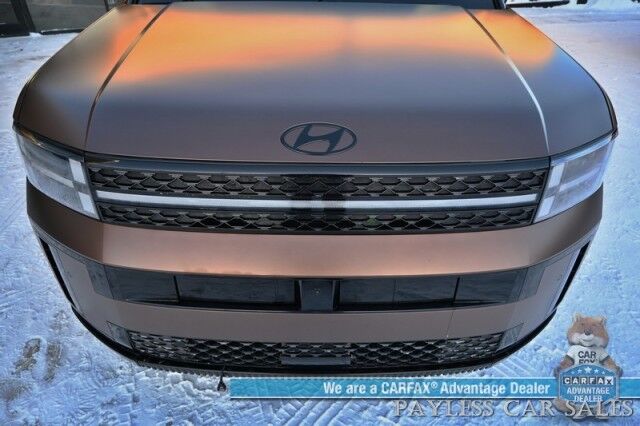 2025 Hyundai Santa Fe Calligraphy / AWD / Auto Start / Heated & Cooled Leather Seats / Heated Steering / Dual Sunroof / NAV / Bose / Adaptive Cruise / Lane Depart & Blind Spot / 3rd Row / Seats 6 / Rear Captain Chairs / Block Heater / 1-Owner Anchorage AK