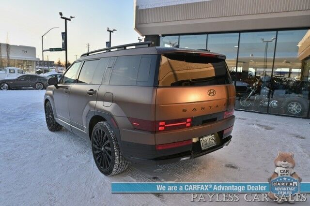 2025 Hyundai Santa Fe Calligraphy / AWD / Auto Start / Heated & Cooled Leather Seats / Heated Steering / Dual Sunroof / NAV / Bose / Adaptive Cruise / Lane Depart & Blind Spot / 3rd Row / Seats 6 / Rear Captain Chairs / Block Heater / 1-Owner Anchorage AK
