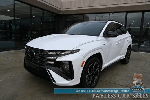 2025 Hyundai Tucson Hybrid N Line / AWD / Auto Start / Power & Heated Leather Seats / Navigation / Panoramic Sunroof / Adaptive Cruise / Lane Depart & Blind Spot Alert / Apple CarPlay & Android Auto / Back Up Camera / 36 MPG / 1-Owner Anchorage AK